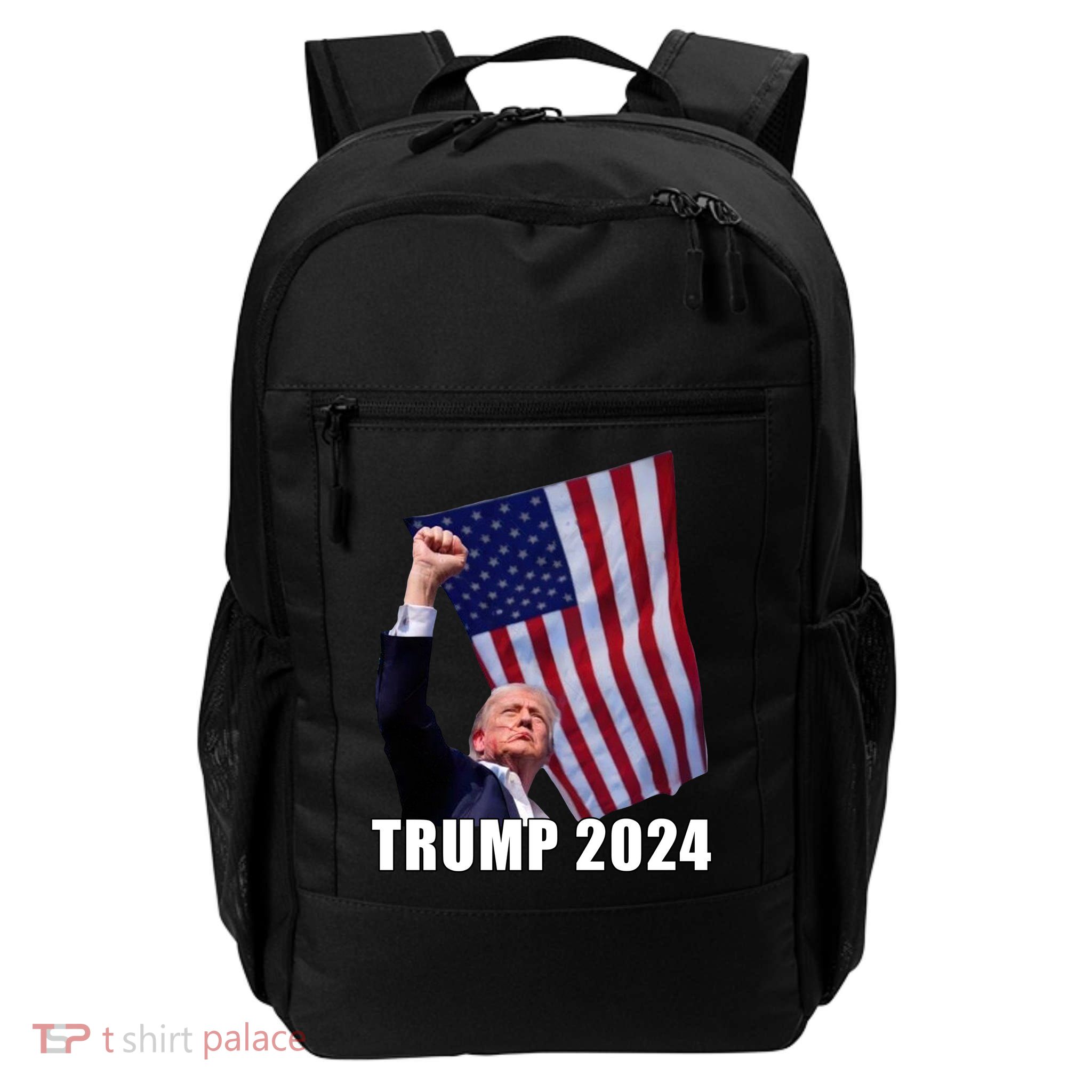Trump 2024 Bullet Flag Fist Election Backpack