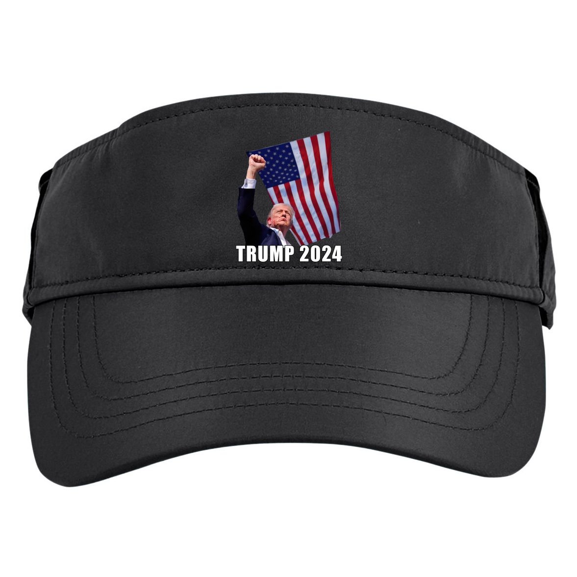 Trump 2024 Bullet Flag Fist Election Adult Drive Performance Visor