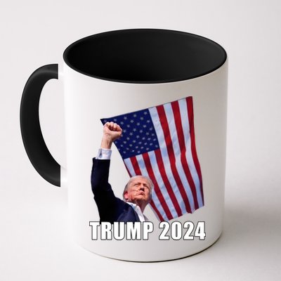 Trump 2024 Bullet Flag Fist Election Mug