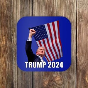 Trump 2024 Bullet Flag Fist Election Coaster