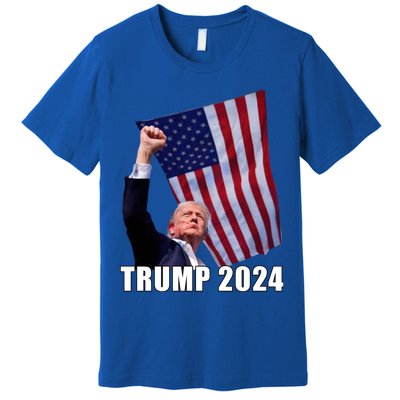 Trump 2024 Bullet Flag Fist Election Premium T-Shirt