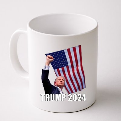 Trump 2024 Bullet Flag Fist Election Coffee Mug