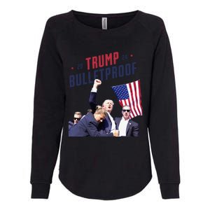 Trump 2024 Bulletproof Shooting Rally Womens California Wash Sweatshirt