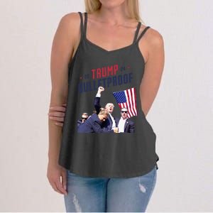 Trump 2024 Bulletproof Shooting Rally Women's Strappy Tank