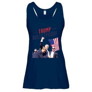 Trump 2024 Bulletproof Shooting Rally Ladies Essential Flowy Tank