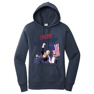 Trump 2024 Bulletproof Shooting Rally Women's Pullover Hoodie