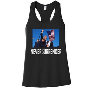 Trump 2024 Bold Election Design Women's Racerback Tank