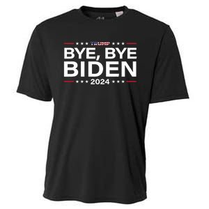 Trump 2024 Bye Bye Biden Dropped Out Election Funny Cooling Performance Crew T-Shirt