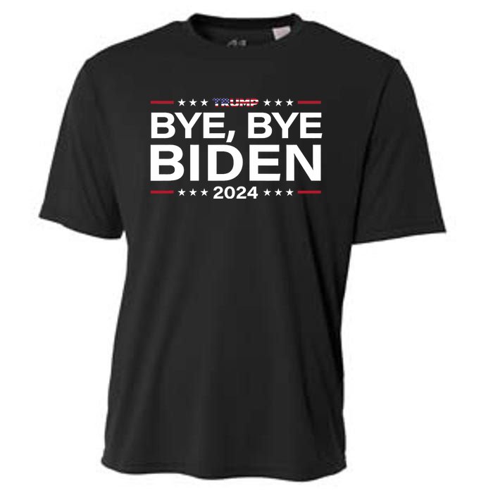 Trump 2024 Bye Bye Biden Dropped Out Election Funny Cooling Performance Crew T-Shirt