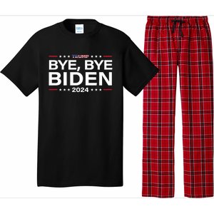 Trump 2024 Bye Bye Biden Dropped Out Election Funny Pajama Set