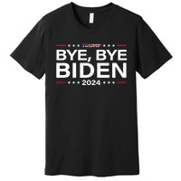 Trump 2024 Bye Bye Biden Dropped Out Election Funny Premium T-Shirt