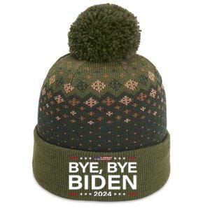 Trump 2024 Bye Bye Biden Dropped Out Election Funny The Baniff Cuffed Pom Beanie