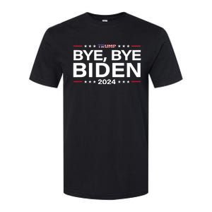 Trump 2024 Bye Bye Biden Dropped Out Election Funny Softstyle CVC T-Shirt