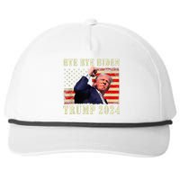 Trump 2024 Bye Bye Biden Dropped Out Election 2024 Snapback Five-Panel Rope Hat