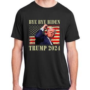 Trump 2024 Bye Bye Biden Dropped Out Election 2024 Adult ChromaSoft Performance T-Shirt