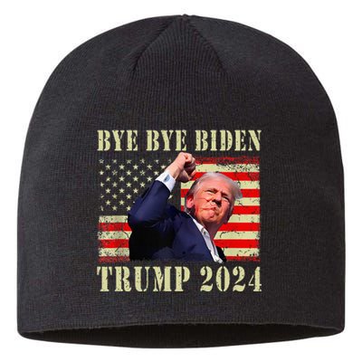 Trump 2024 Bye Bye Biden Dropped Out Election 2024 Sustainable Beanie