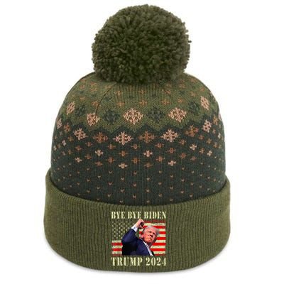 Trump 2024 Bye Bye Biden Dropped Out Election 2024 The Baniff Cuffed Pom Beanie