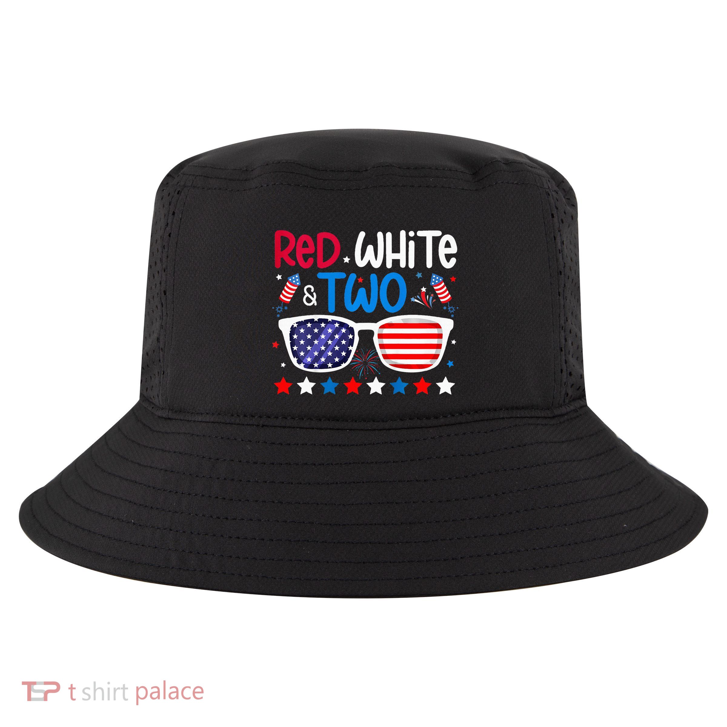 Two 2nd Birthday 4th Of July 2nd Birthday Party Cool Comfort Performance Bucket Hat
