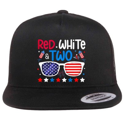 Two 2nd Birthday 4th Of July 2nd Birthday Party Flatbill Hat