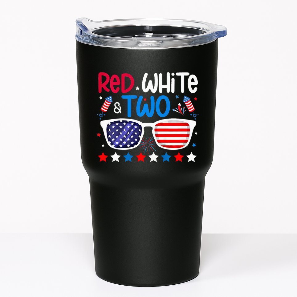 Two 2nd Birthday 4th Of July 2nd Birthday Party Tumbler