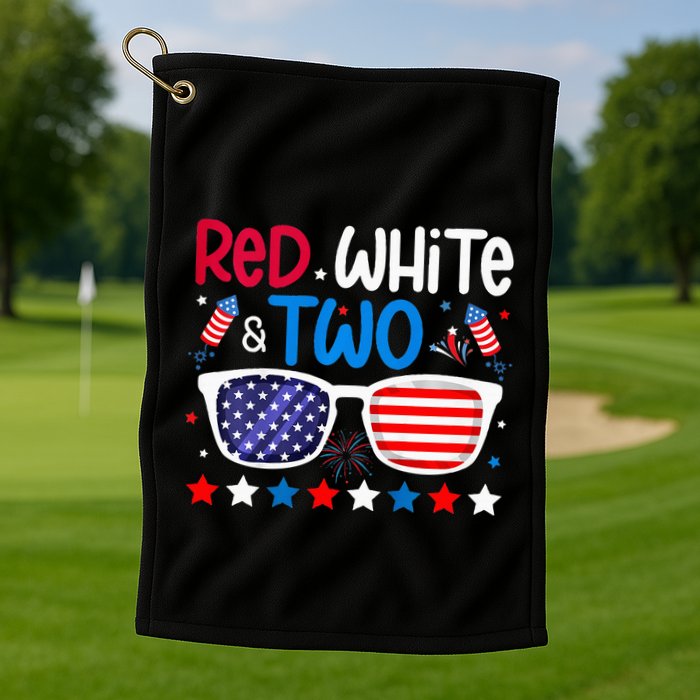 Two 2nd Birthday 4th Of July 2nd Birthday Party Golf Towel