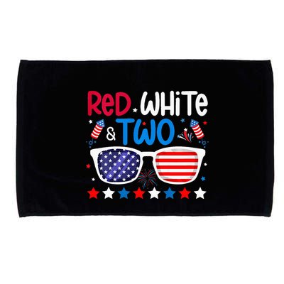 Two 2nd Birthday 4th Of July 2nd Birthday Party Microfiber Hand Towel