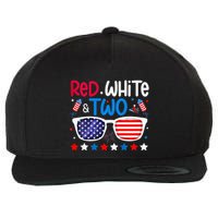 Two 2nd Birthday 4th Of July 2nd Birthday Party Wool Snapback Cap