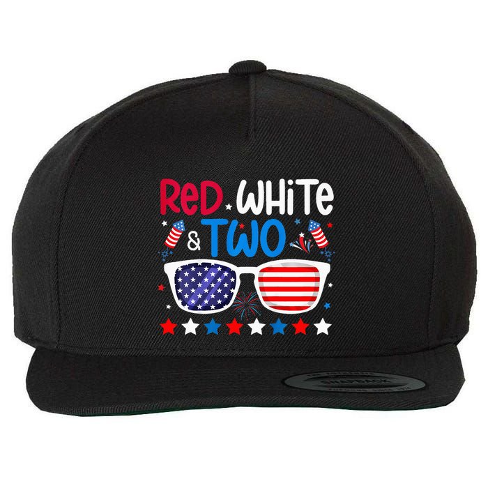 Two 2nd Birthday 4th Of July 2nd Birthday Party Wool Snapback Cap