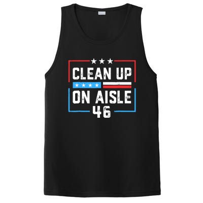 Trump 2024 Back America Clean Up On Aisle 46 Anti Joe Biden PosiCharge Competitor Tank