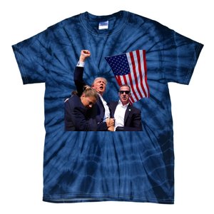 Trump 2024 Butler Pennsylvania Trump Assasination Trump Shot Tie-Dye T-Shirt