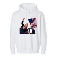 Trump 2024 Butler Pennsylvania Trump Assasination Trump Shot Garment-Dyed Fleece Hoodie