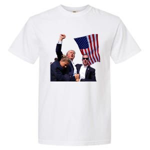 Trump 2024 Butler Pennsylvania Trump Assasination Trump Shot Garment-Dyed Heavyweight T-Shirt