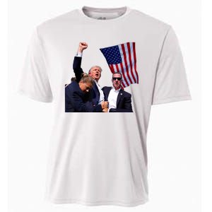 Trump 2024 Butler Pennsylvania Trump Assasination Trump Shot Cooling Performance Crew T-Shirt