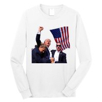 Trump 2024 Butler Pennsylvania Trump Assasination Trump Shot Long Sleeve Shirt