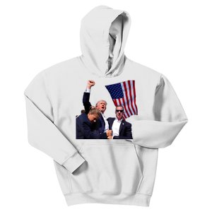 Trump 2024 Butler Pennsylvania Trump Assasination Trump Shot Kids Hoodie