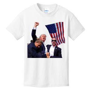 Trump 2024 Butler Pennsylvania Trump Assasination Trump Shot Kids T-Shirt