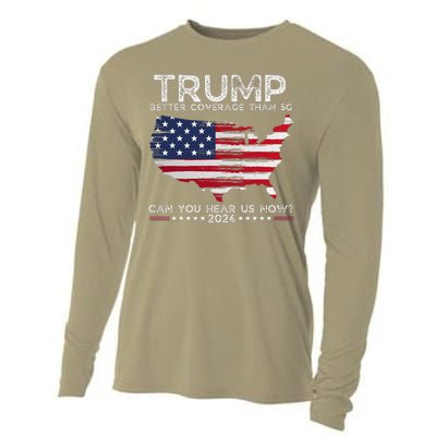 Trump 2024 Better Coverage Than 5g Can You Hear Us Now Cooling Performance Long Sleeve Crew