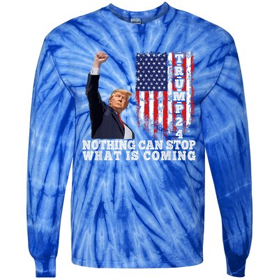 Trump 2024 Butler Pennsylvania Trump Assasination Trump Shot Tie-Dye Long Sleeve Shirt