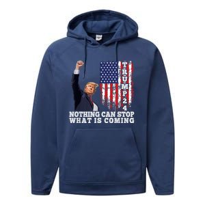 Trump 2024 Butler Pennsylvania Trump Assasination Trump Shot Performance Fleece Hoodie