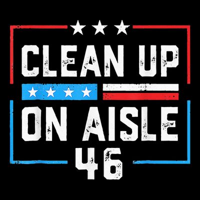 Trump 2024 Back America Clean Up On Aisle 46 Anti Joe Biden T-Shirt