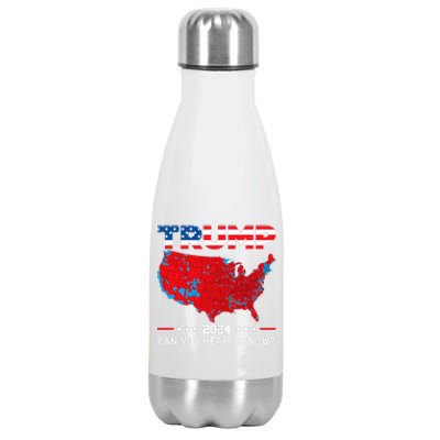 Trump 2024 Can You Hear Us Now Map Of 2024 Election Results Stainless Steel Insulated Water Bottle