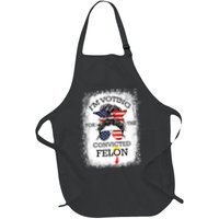 Trump 2024 Convicted Felon IM Voting Convicted Felon 2024 Full-Length Apron With Pockets