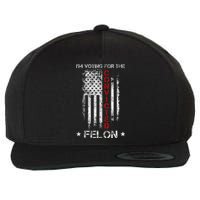 Trump 2024 Convicted Felon IM Voting Convicted Felon 2024 Wool Snapback Cap