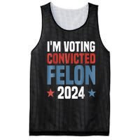 Trump 2024 Convicted Felon Im Voting Convicted Felon 2024 Mesh Reversible Basketball Jersey Tank