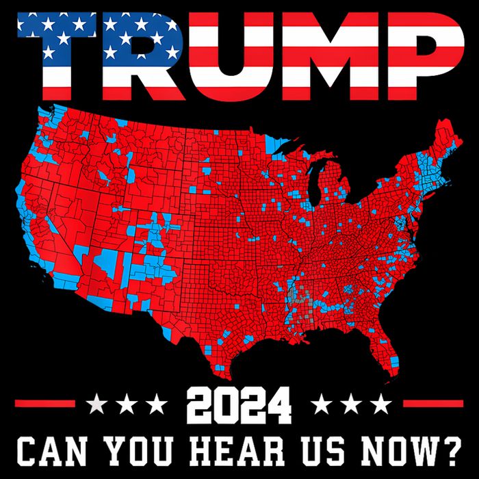 Trump 2024 Can You Hear Us Now Map Of 2024 Election Results 16 in Basic Backpack