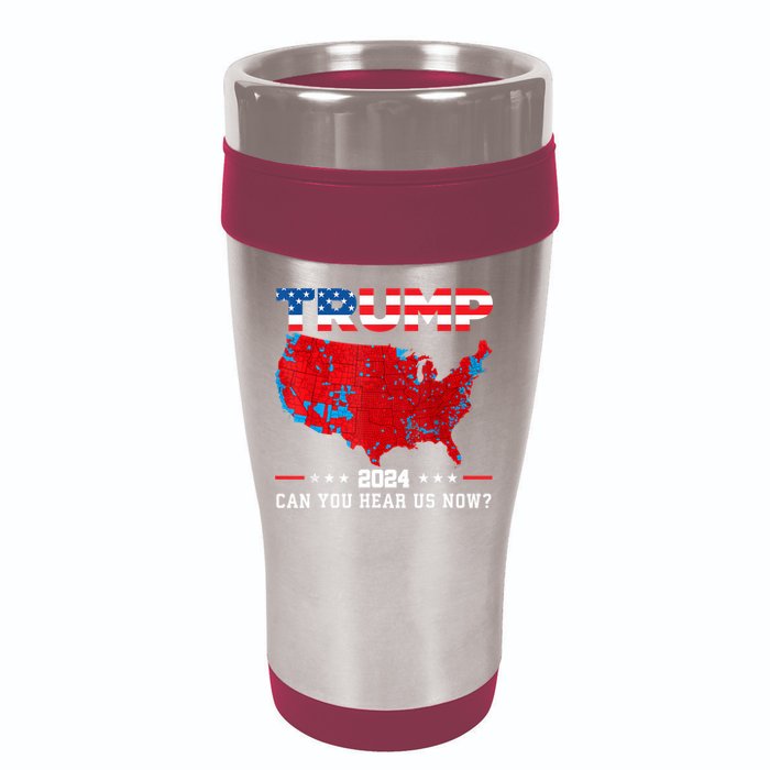 Trump 2024 Can You Hear Us Now Map Of 2024 Election Results 16oz Travel Tumbler