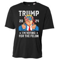 Trump 2024 Convicted Felon Im Voting Convicted Felon 2024 Cooling Performance Crew T-Shirt