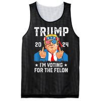 Trump 2024 Convicted Felon Im Voting Convicted Felon 2024 Mesh Reversible Basketball Jersey Tank