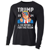 Trump 2024 Convicted Felon Im Voting Convicted Felon 2024 Cooling Performance Long Sleeve Crew