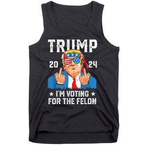 Trump 2024 Convicted Felon Im Voting Convicted Felon 2024 Tank Top